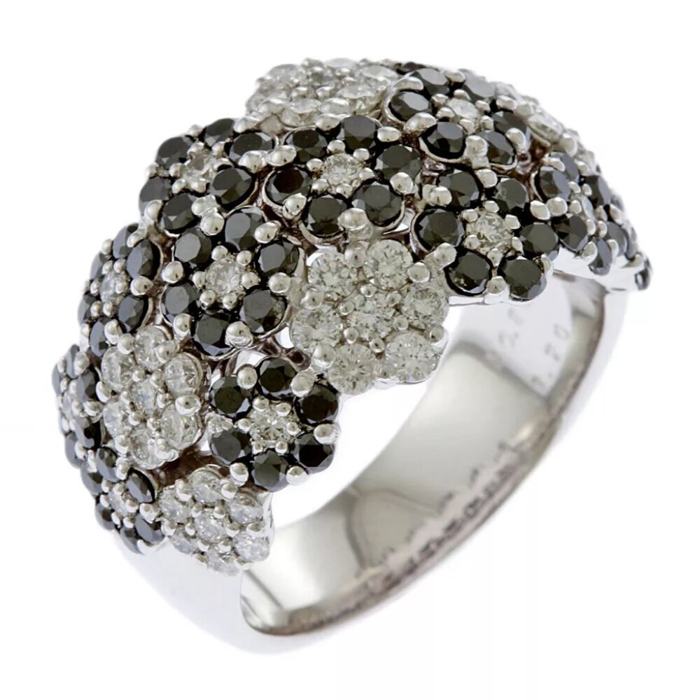 Ponte Vecchio Ring US 5 3/8 EU50 K18 white gold diamond 0.80ct 1.20ct used